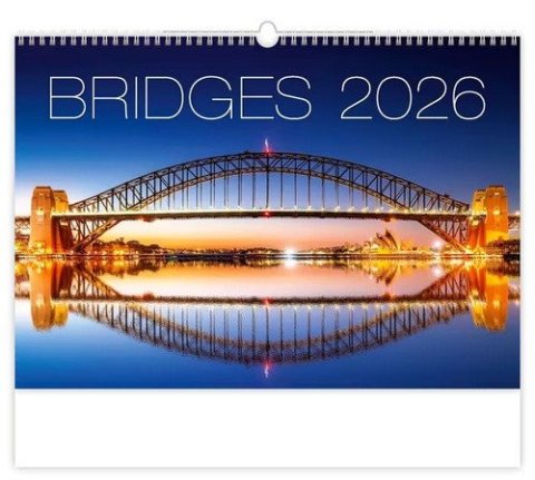 neuveden: Kalendář nástěnný 2026 - Bridges