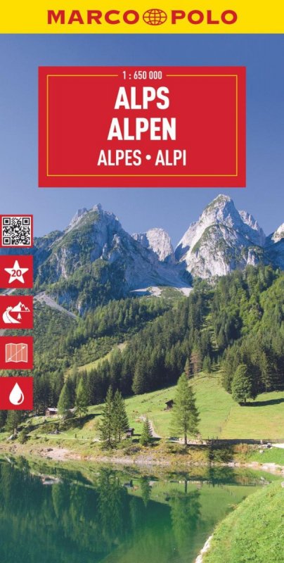 neuveden: Alpy 1:650 000 / automapa Marco Polo