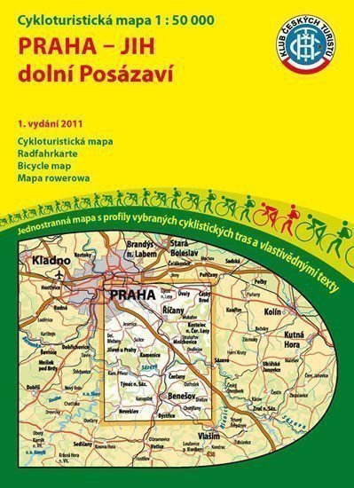 neuveden: Praha jih-dolní Posázaví 1:50T/KČT Cykloturistická mapa