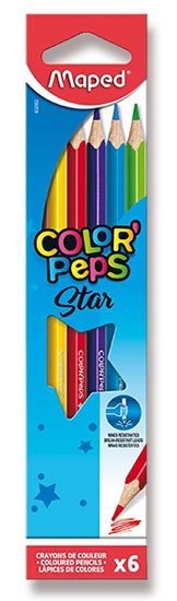 neuveden: Maped - Pastelky trojhranné Color´ Peps 6 ks neuveden: Maped - Pastelky trojhranné Color´ Peps 6 ks