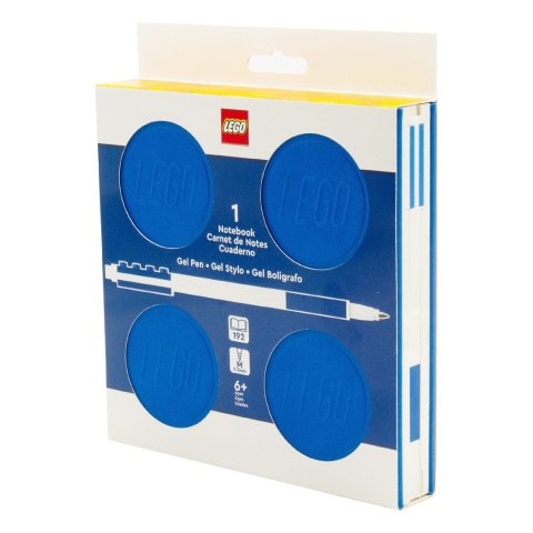 neuveden: LEGO Zápisník s gelovým perem jako klipem a náhradní náplní - modrý
