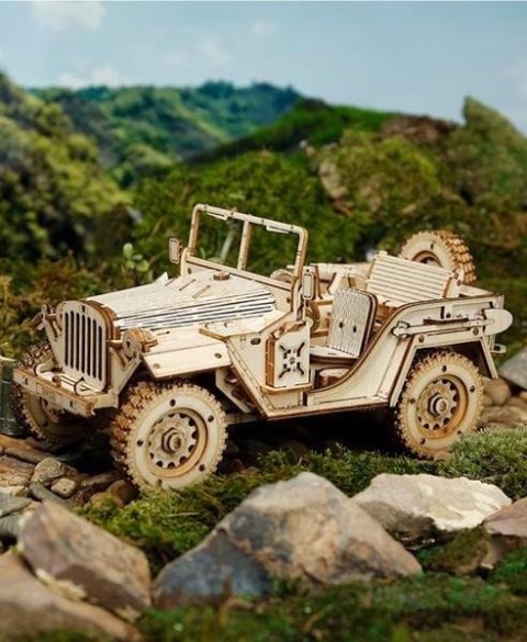 neuveden: NiXiM Dřevěné 3D puzzle/Vojenské terénní auto neuveden: NiXiM Dřevěné 3D puzzle/Vojenské terénní auto