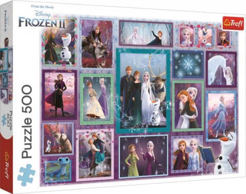 neuveden: Trefl Puzzle Frozen - Kouzelná galerie / 500 dílků