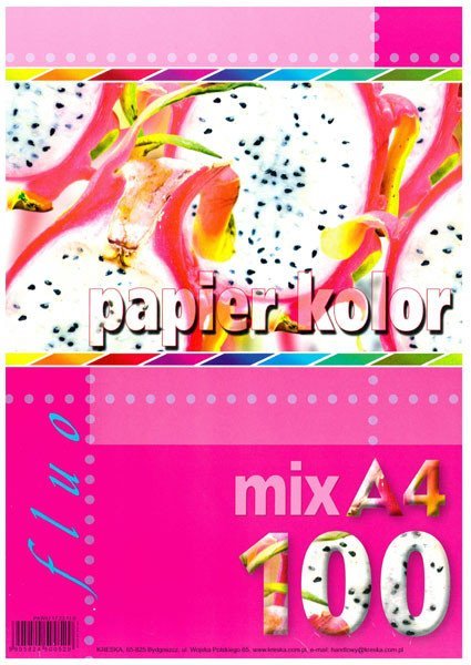 : Xero papír A4 100l mix kolor fluo