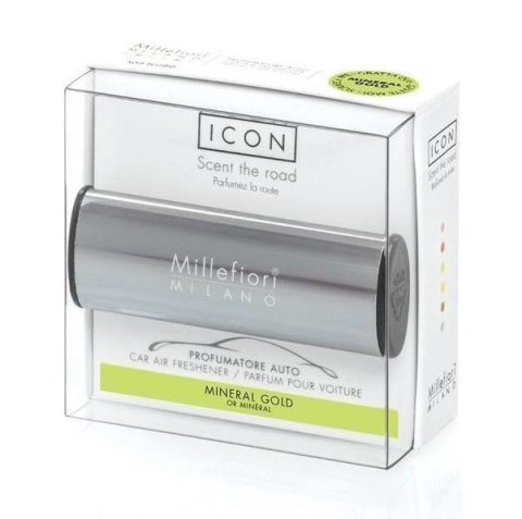 neuveden: Millefiori Milano Icon Mineral Gold / vůně do auta Metallo - antracitová le