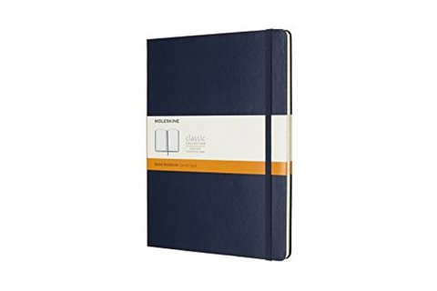 neuveden: Moleskine Zápisník modrý XL, linkovaný, tvrdý neuveden: Moleskine Zápisník modrý XL, linkovaný, tvrdý