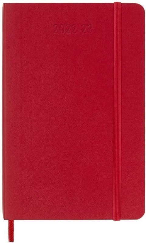 neuveden: Moleskine Plánovací zápisník 2022-2023 červený S, měkký