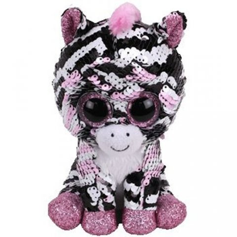 neuveden: TY Beanie Boos flitrový ZOEY - zebra 15 cm