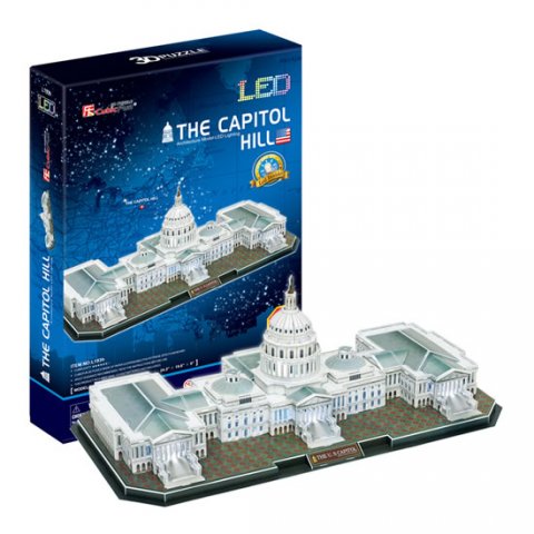 neuveden: Puzzle 3D The Capitol Hill / led - neuveden: Puzzle 3D The Capitol Hill / led -