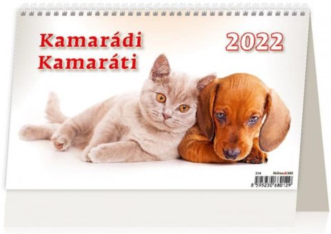 neuveden: Kalendář stolní 2022 - Kamarádi/Kamaráti