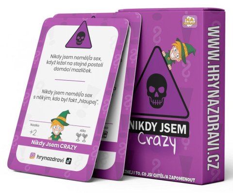 -: Nikdy Jsem CRAZY - Karetní párty hra