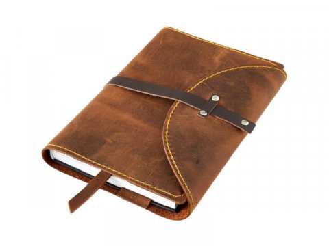 neuveden: Variabilní obal s nýty Pull Up - hnědý