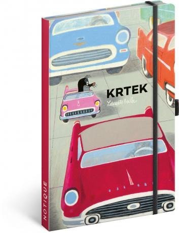 neuveden: Notes Krtek a autíčko, linkovaný, 13 × 21 cm