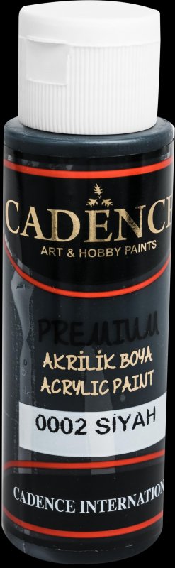 neuveden: Akrylová barva Cadence Premium - černá / 70 ml