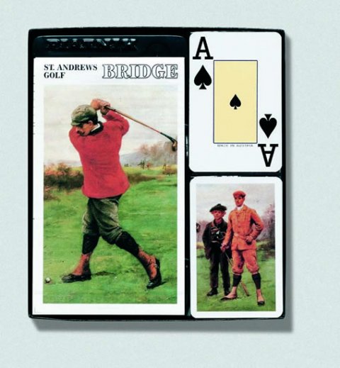 neuveden: Piatnik Bridžová sada St. Andrews Golf (Velký index)