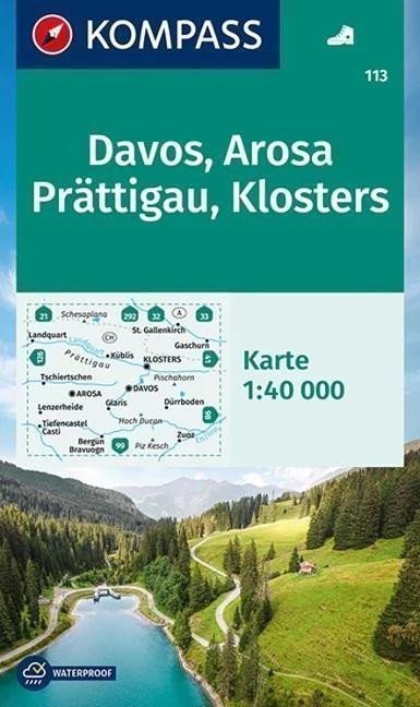 neuveden: Davos, Arosa, Prättigau, Klosters 1:40T