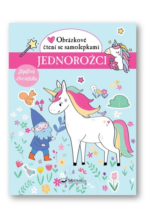 neuveden: Jednorožci Obrázkové čtení se samolepkami