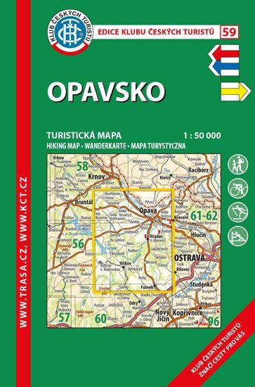 neuveden: KČT 59 Opavsko 1:50 000/turistická mapa