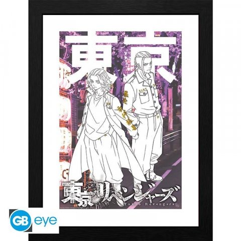 neuveden: Tokyo Revengers Zarámovaný plakát - Mikey and Draken
