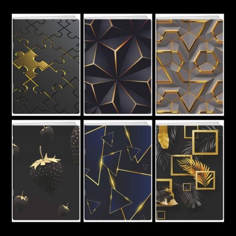 neuveden: Sešit Elegance A4 linkovaný (mix motivů)