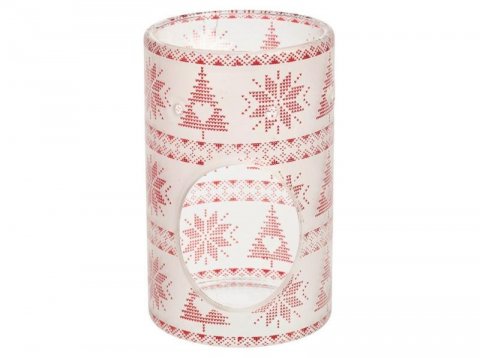 neuveden: YANKEE CANDLE Aromalampa Red Nordic Frosted Glass