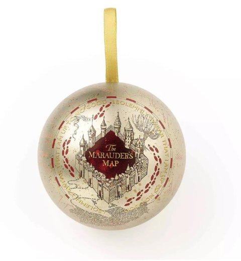 neuveden: Harry Potter Vánoční dekorace s odznáčkem - Pobertův plánek