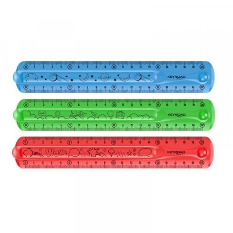 neuveden: Keyroad Pravítko Flexi, 20 cm - mix motivů