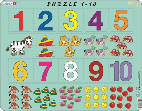 neuveden: Puzzle MAXI - Počítání pro nejmenší s čísly/10 dílků