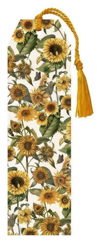 -: Knižní záložka Sunflowers