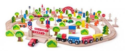 neuveden: Woody Vláčkodráha Maxi, 120 dílů