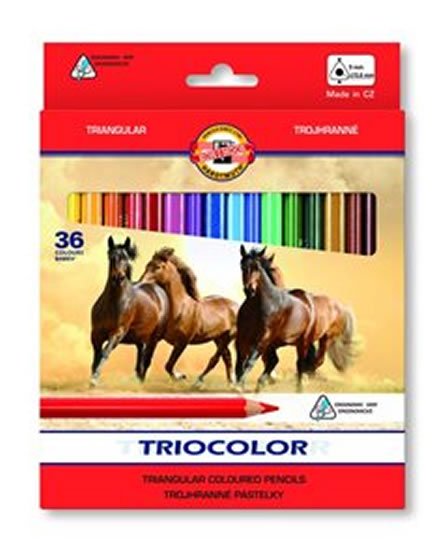 neuveden: Koh-i-noor pastelky TRIOCOLOR trohranné 36 ks