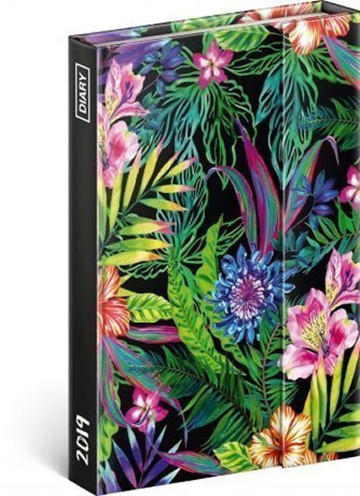 neuveden: Diář 2019 - Tropical - týdenní magnetický, 10,5 x 15,8 cm