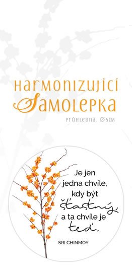 Chinmoy Sri: Harmonizující samolepka průhledná 