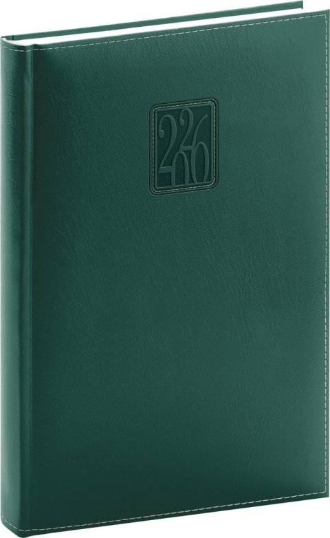 neuveden: Diář 2026: Panama - zelený, denní, 15 x 21 cm