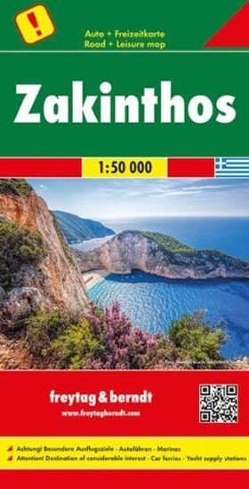 neuveden: AK 0838 Zakynthos 1:50 000 / automapa + mapa pro volný čas (10 nejlepších t