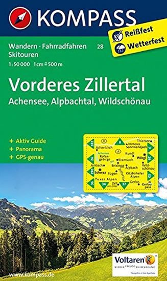 neuveden: Vorderes Zillertal 28 / 1:50T NKOM