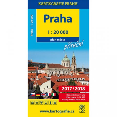neuveden: Praha - 1:20 000 plán města příruční