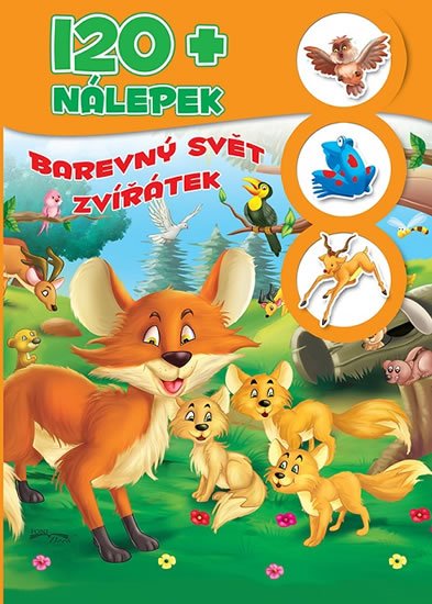 neuveden: Barevný svět zvířatek + 120 nálepek neuveden: Barevný svět zvířatek + 120 nálepek