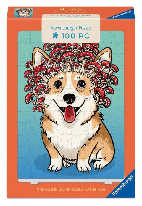 : Puzzle se stojánkem: Corgi 100 dílků
