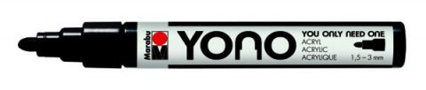 neuveden: Marabu YONO akrylový popisovač 1,5-3 mm - černý