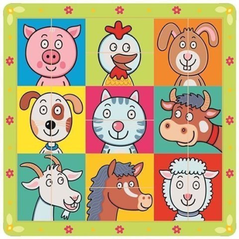 neuveden: Puzzle zvířecí hlavičky