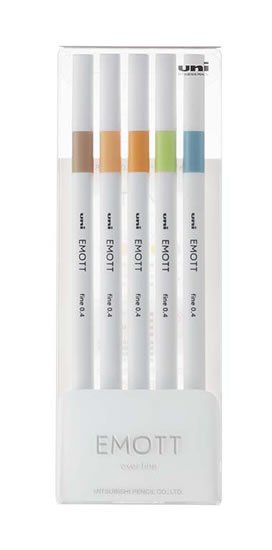 neuveden: EMOTT fine liner sada NATURE 5 ks neuveden: EMOTT fine liner sada NATURE 5 ks