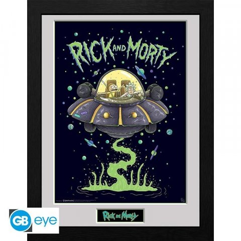 neuveden: Rick and Morty Zarámovaný plakát -Loď