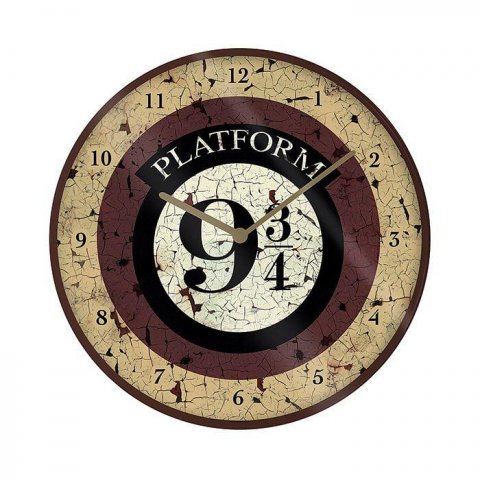 neuveden: Hodiny nástěnné Harry Potter - Nástupiště 9 a 3/4
