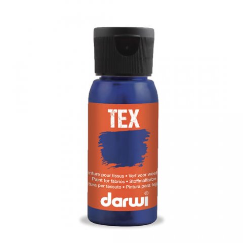 neuveden: DARWI TEX barva na textil - Tmavě modrá 50 ml