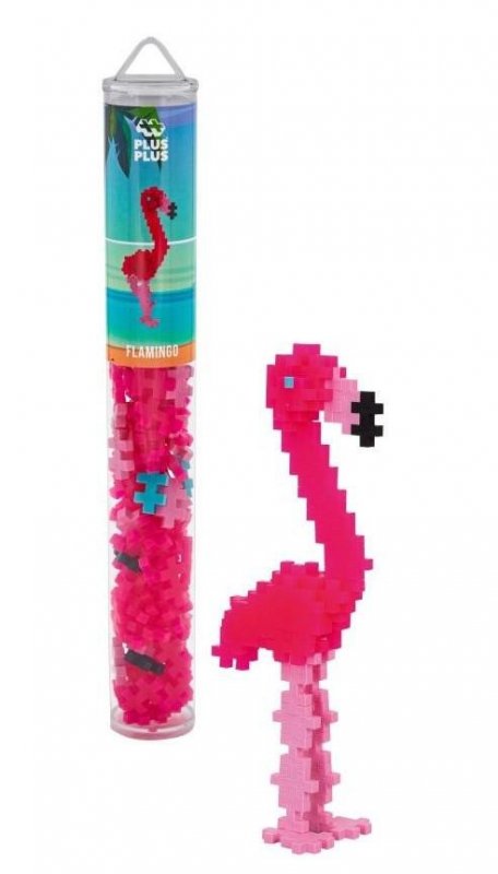 neuveden: Plus-Plus Stavebnice tuba - Plameňák 100 dílků