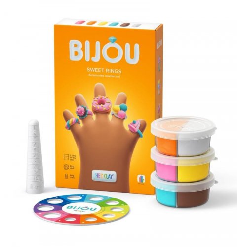 neuveden: Hey Clay Bijou kreativní sada - Roztomilé prstýnky