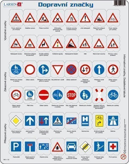 neuveden: Puzzle MAXI - Dopravní značky/48 dílků