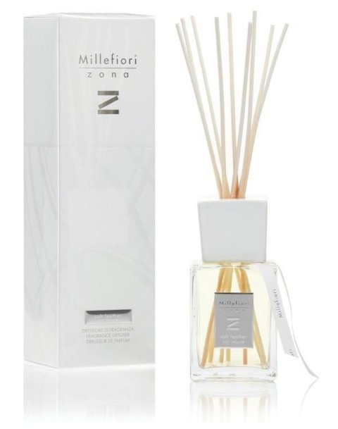 neuveden: Millefiori Zona Soft Leather / difuzér 500ml
