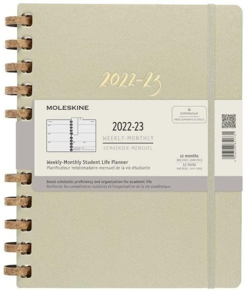 neuveden: Moleskine Plánovací zápisník zelený XXL, spirála